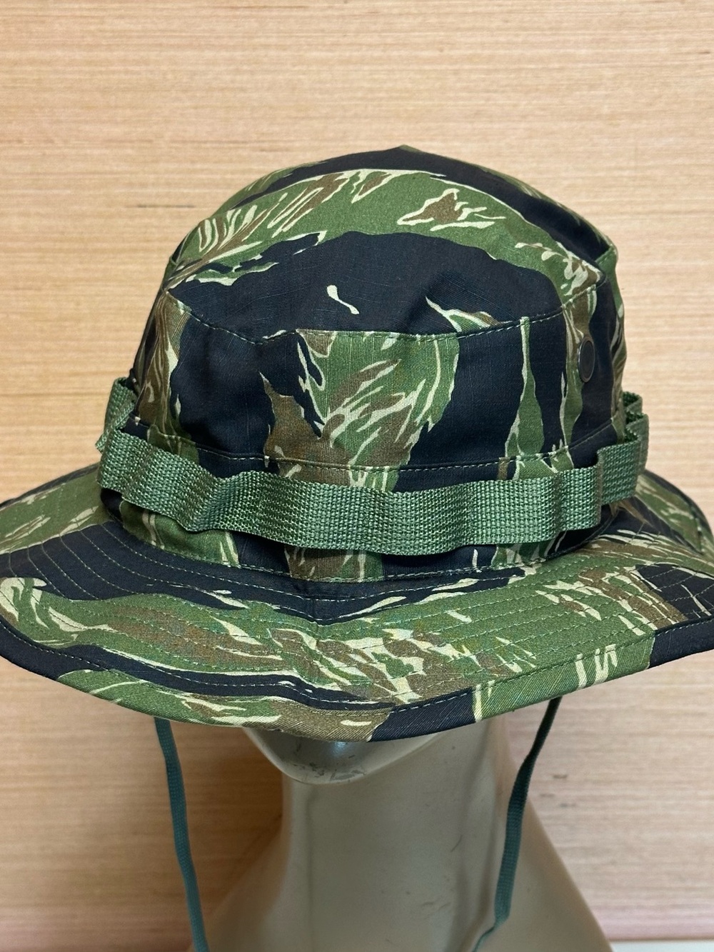 Tiger Stripe Camo Type II Tropical Jungle Boonie Sun Hat Cap Size 7-3/4